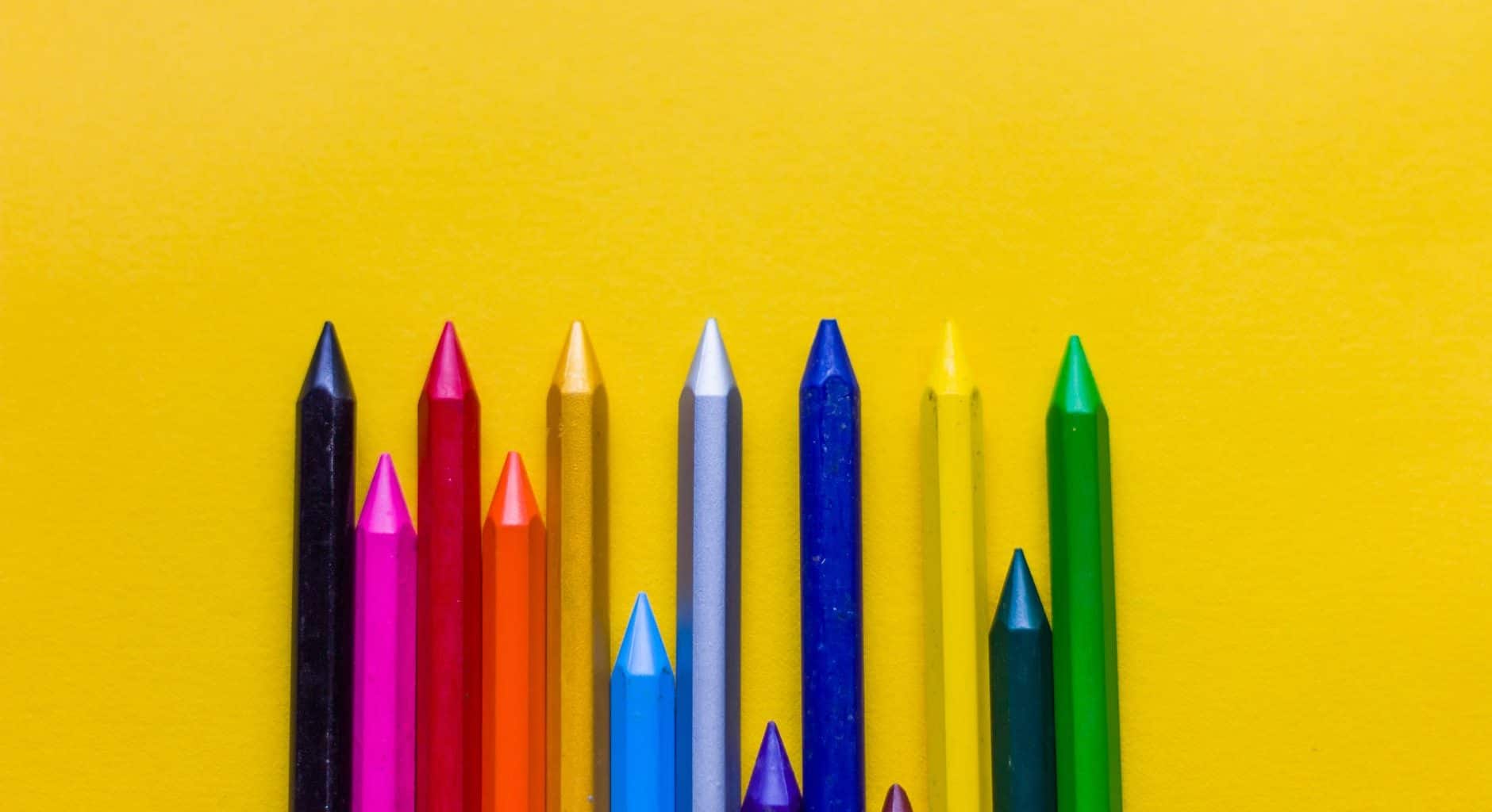 assorted color crayons