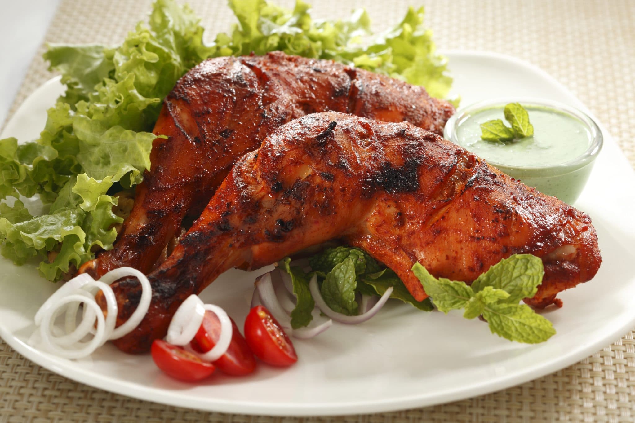 what goes well with tandoori chicken